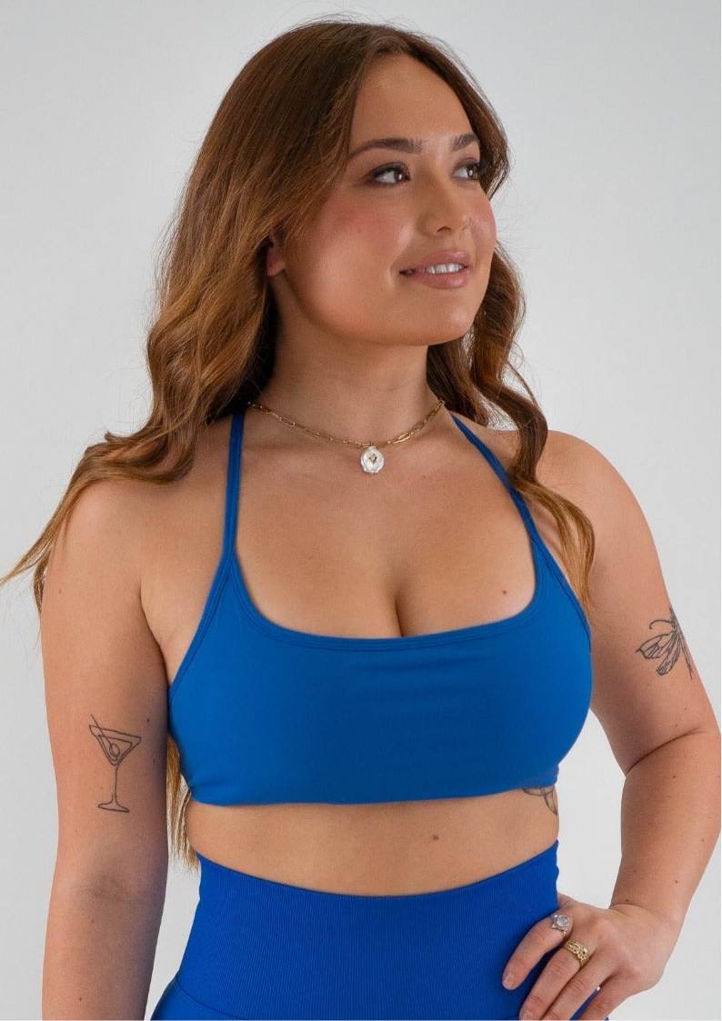 Staple Cross Bra - Deep Blue