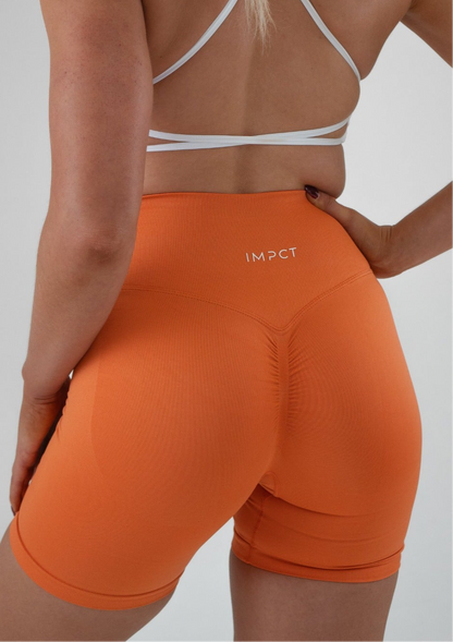 Staple Scrunch Shorts - Burnt Orange
