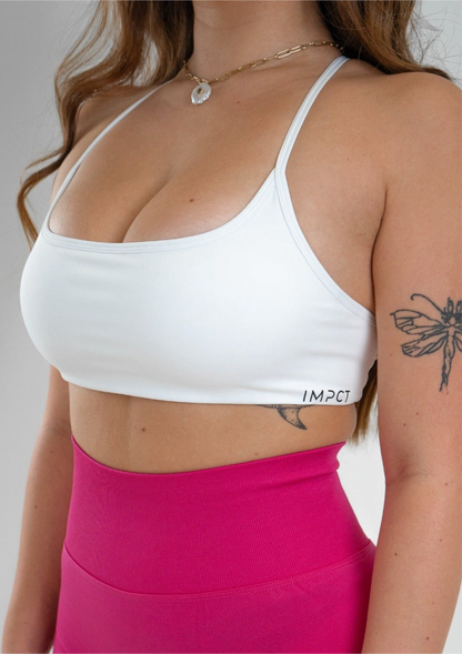 Staple Cross Bra - White