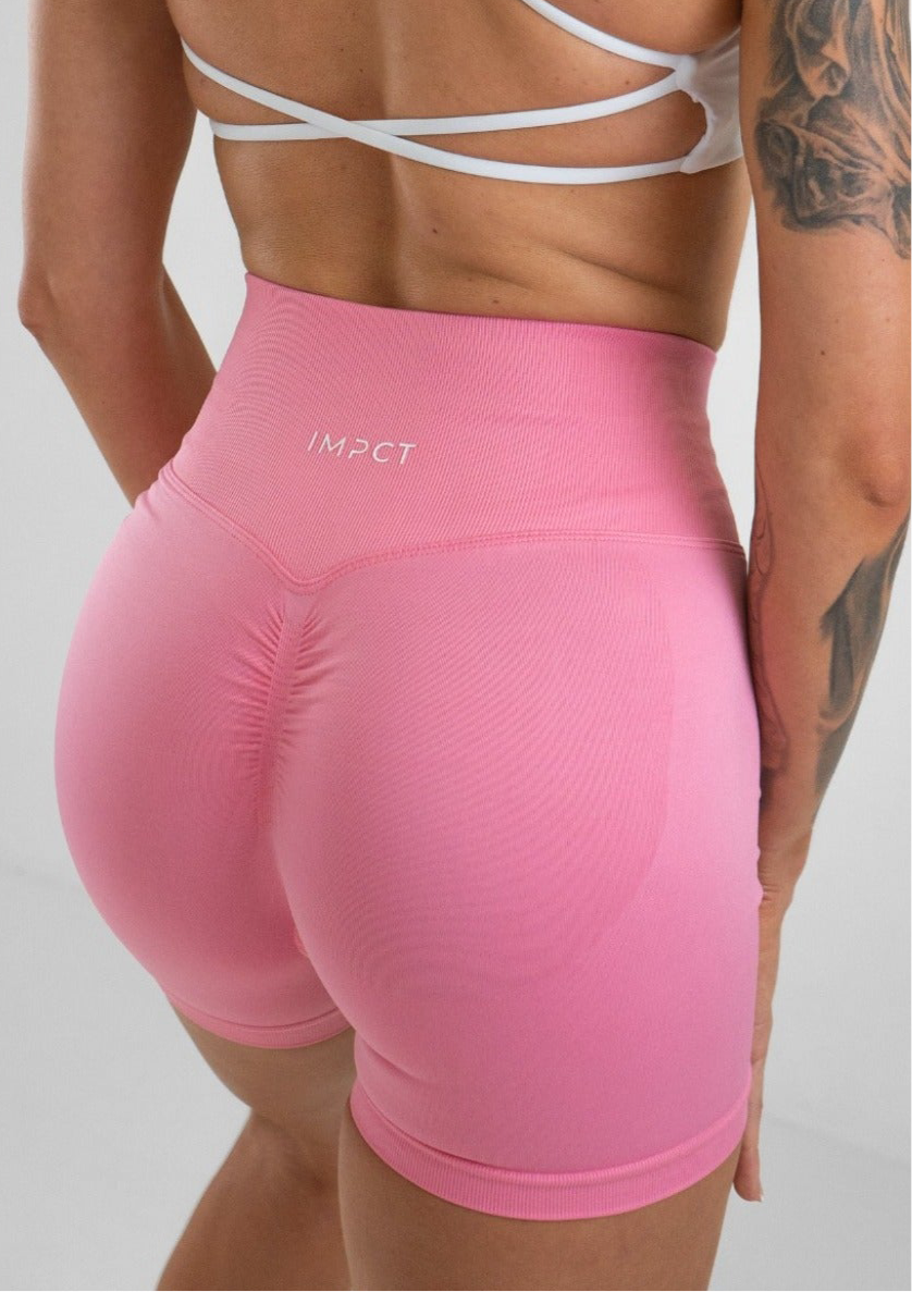 Staple Scrunch Shorts - Candy Pink