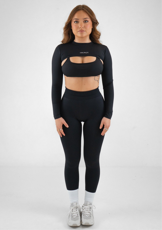 Staple Scrunch Leggings - Black