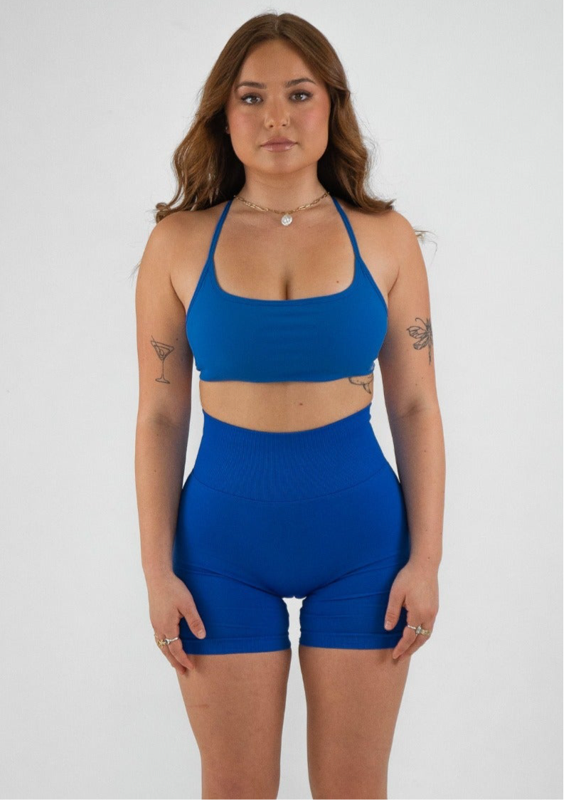 Staple Scrunch Shorts - Cobalt