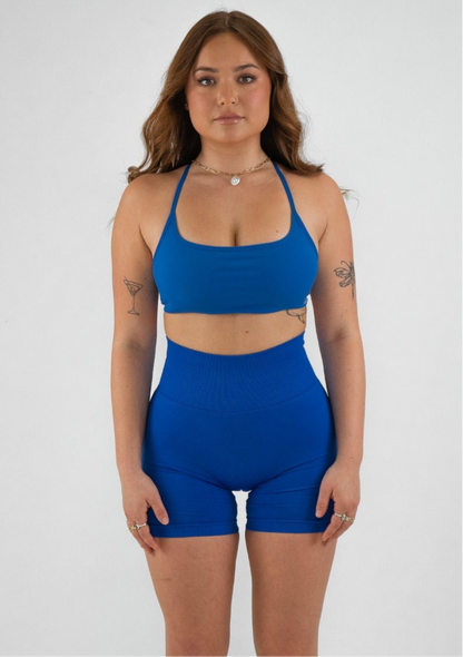 Staple Scrunch Shorts - Cobalt