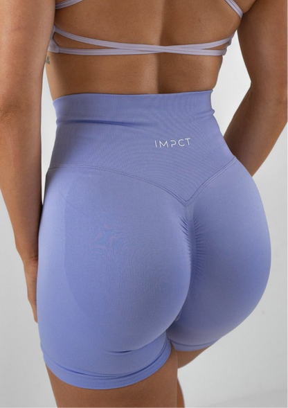 Staple Scrunch Shorts - Pastel Purple
