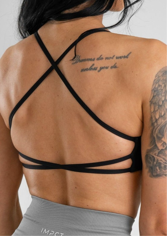 Staple Cross Bra - Black