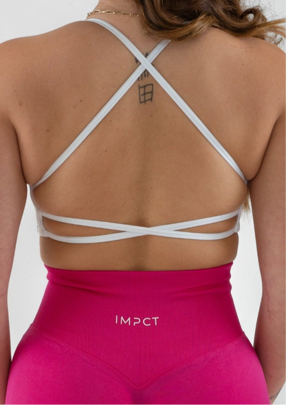 Staple Cross Bra - White