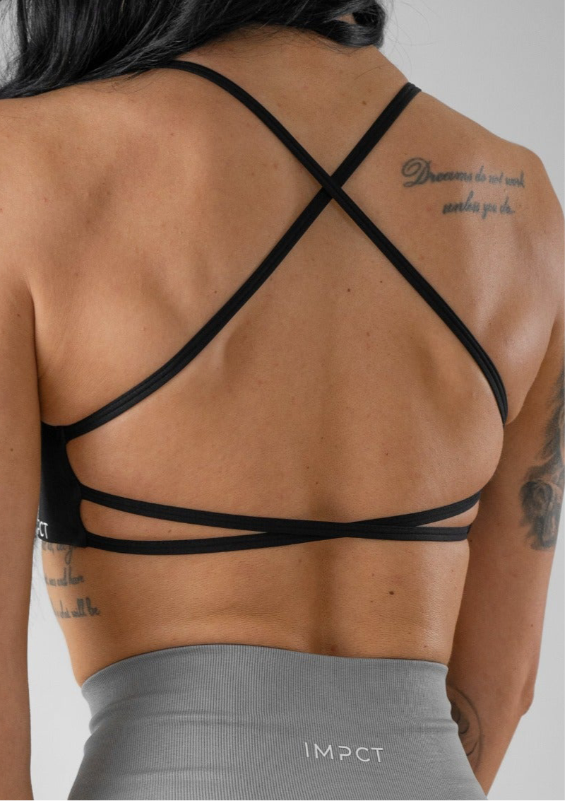 Staple Cross Bra - Black