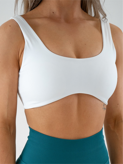 Staple Curve Bra - White