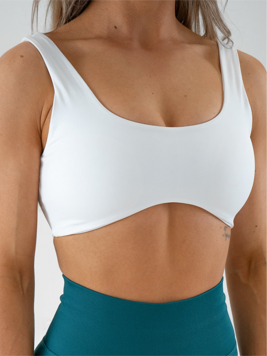 Staple Curve Bra - White