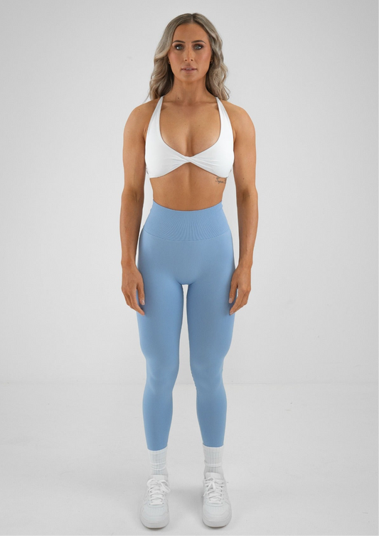 Staple Scrunch Leggings - Sky Blue