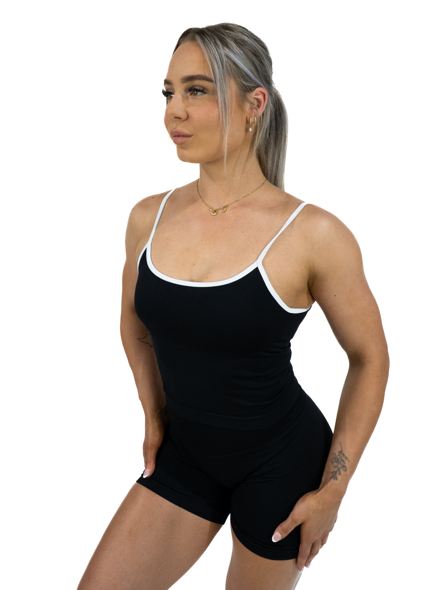 DuoSculpt Cami Tank - Black