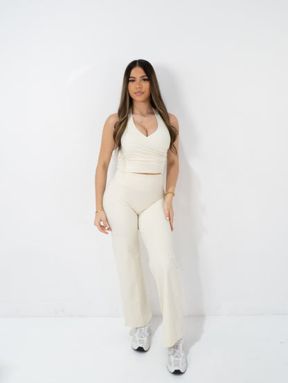 Core Cloud Straight Leg Pants - Cream