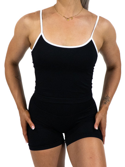 DuoSculpt Cami Tank - Black