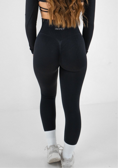 Staple Scrunch Leggings - Black