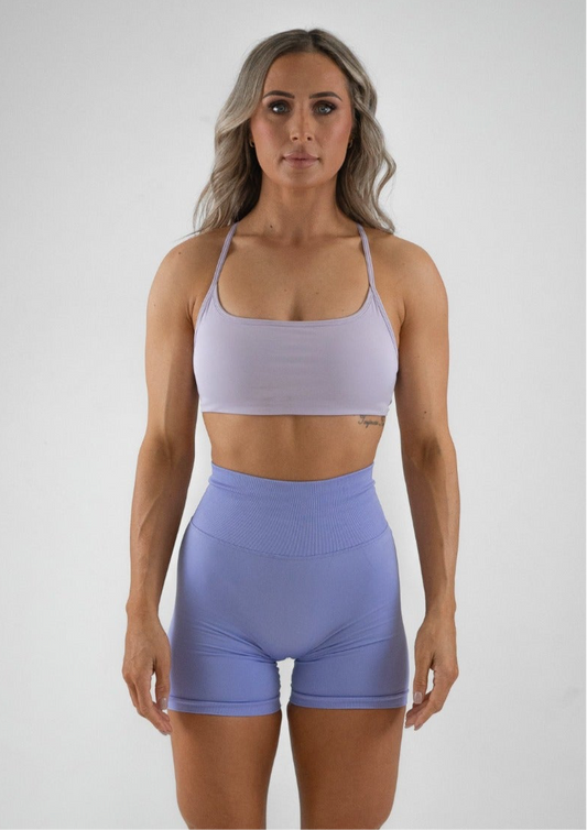 Staple Scrunch Shorts - Pastel Purple