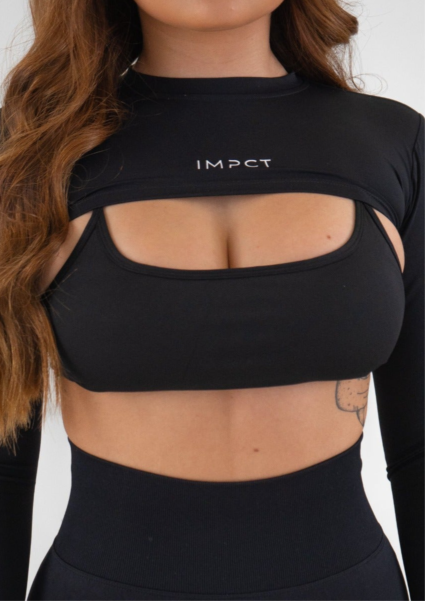 Staple Cross Bra - Black