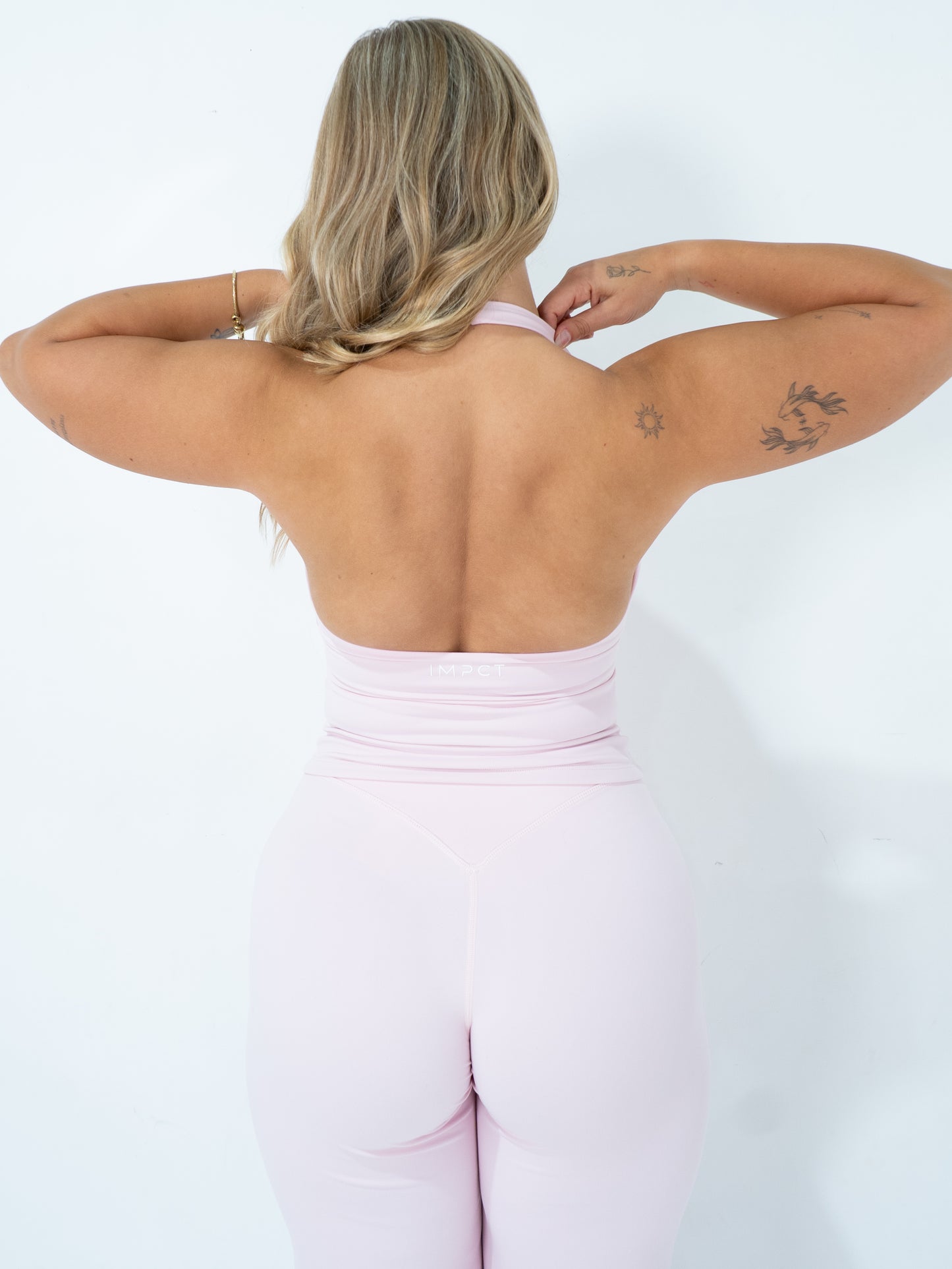 Core Cloud Halter Tank - Strawberry