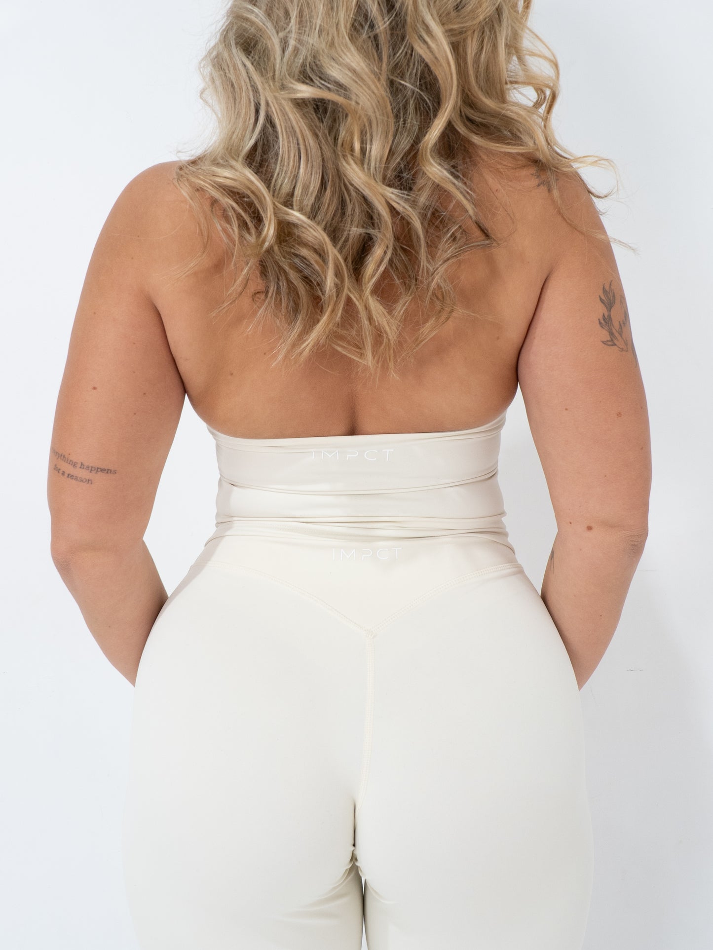 Core Cloud Halter Tank - Cream