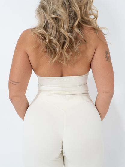 Core Cloud Halter Tank - Cream