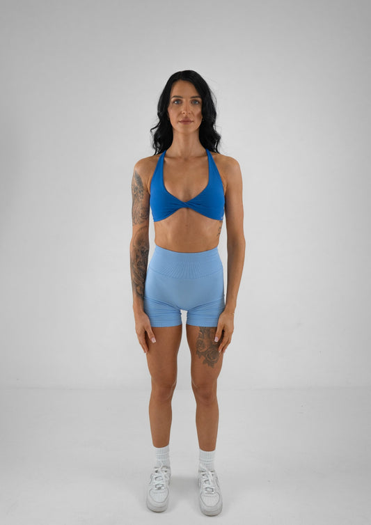 Staple Scrunch Shorts - Sky Blue