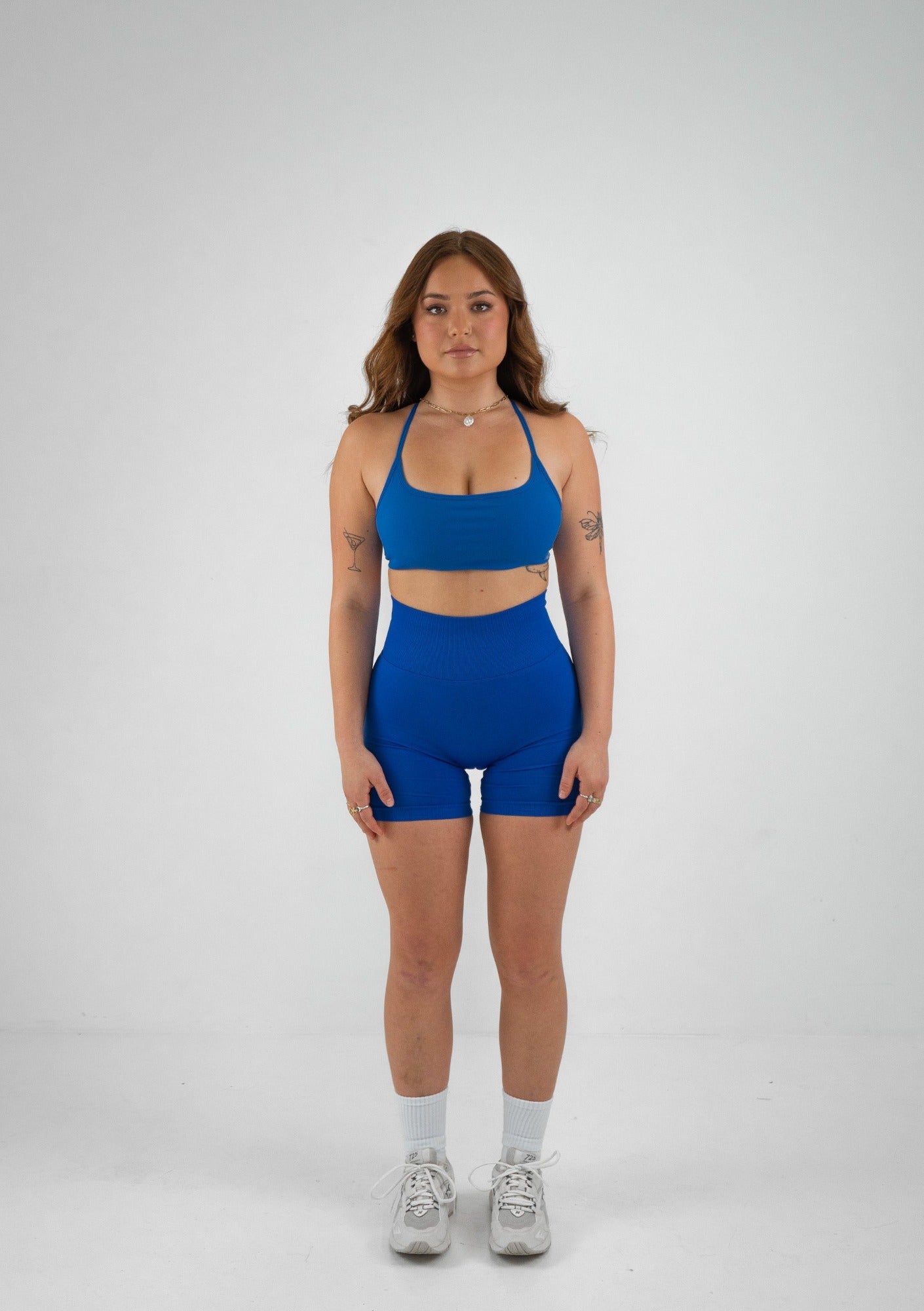 Staple Scrunch Shorts - Cobalt