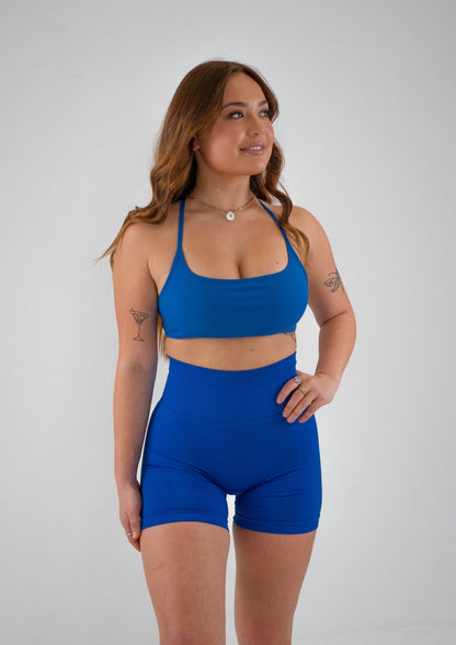 Staple Scrunch Shorts - Cobalt