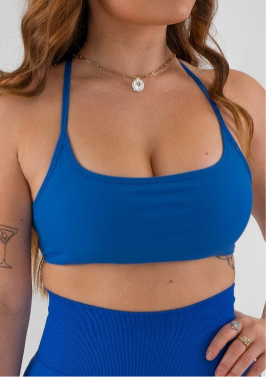 Staple Cross Bra - Deep Blue