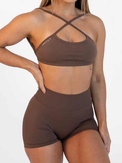 Sol Scrunch Shorts - Coco