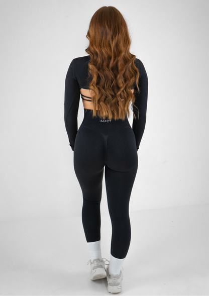 Staple Scrunch Leggings - Black