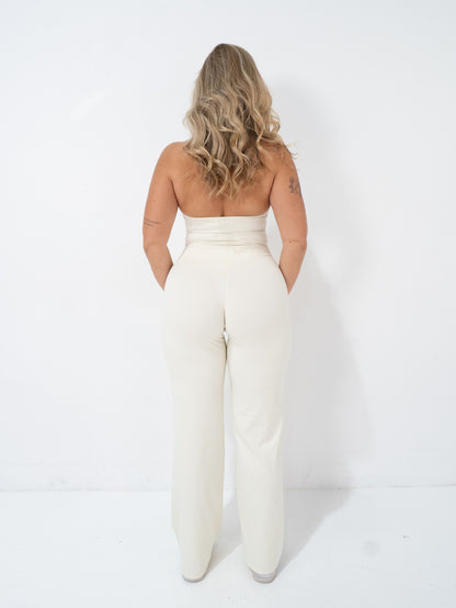 Core Cloud Straight Leg Pants - Cream