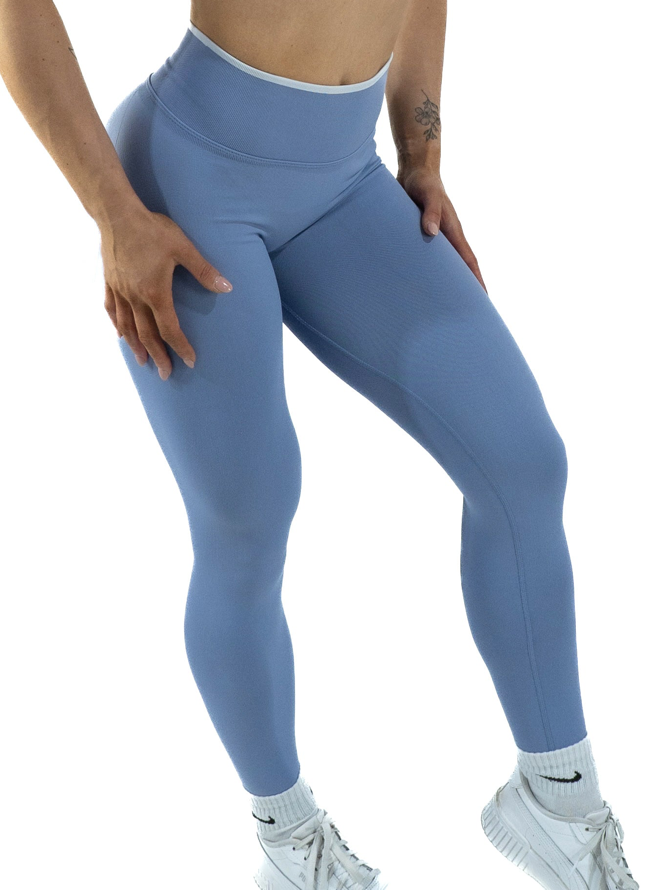 DuoSculpt Leggings - Powder Blue
