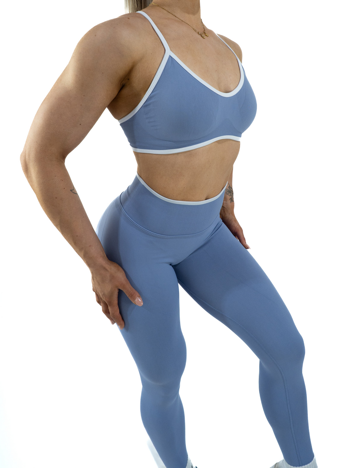 DuoSculpt Leggings - Powder Blue