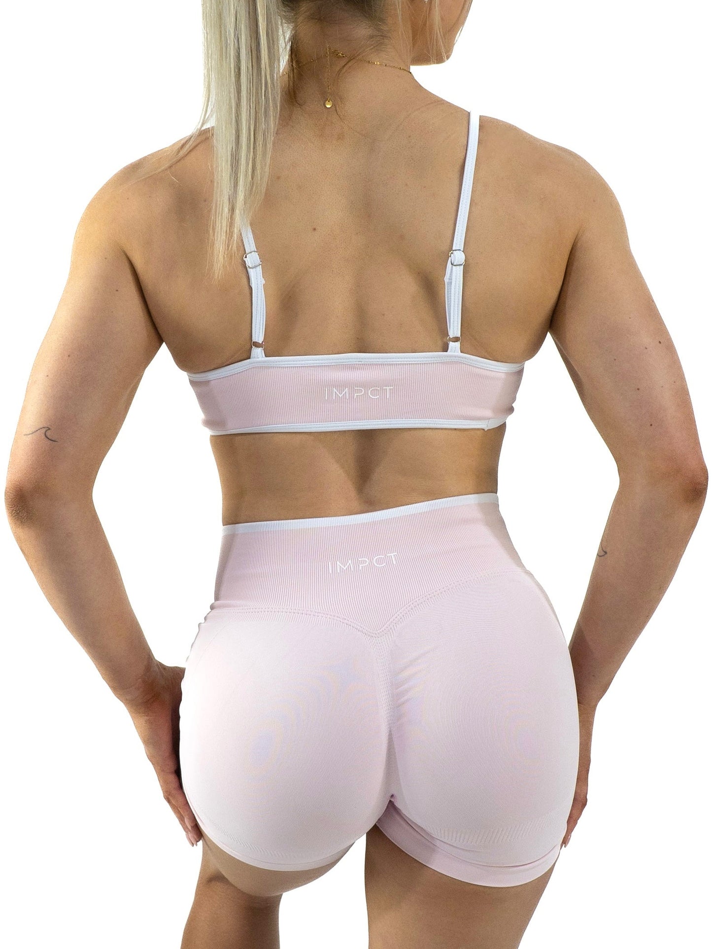 DuoSculpt Shorts - Blush Pink